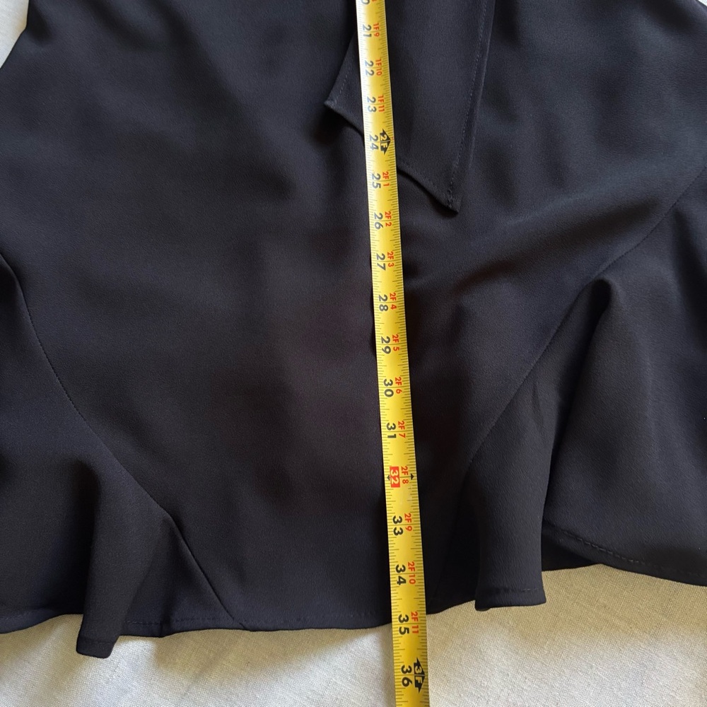 CeCe Black Tie Neck Sleeveless Dress Women’s Small Career Workwear - Picture 8 of 9